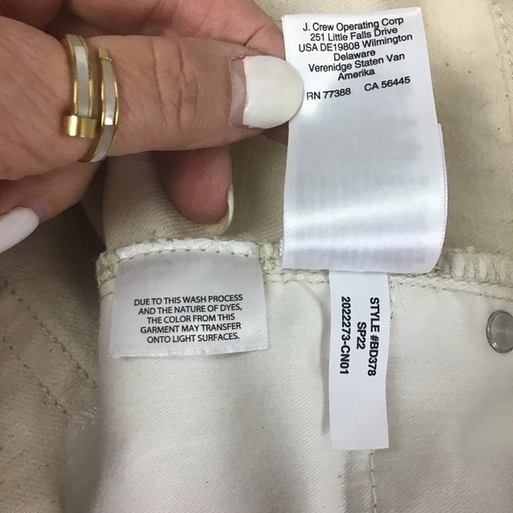 J. Crew Women’s Size 31 Jeans High-rise 90s classic straight-fit in Ecru - Picture 8 of 15